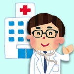 病院で診察を受ける